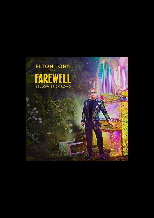 Elton John Digital Art - Frame Print Elton John Farewell Yellow Brick Road 2019 Iy01 by Indah Yose