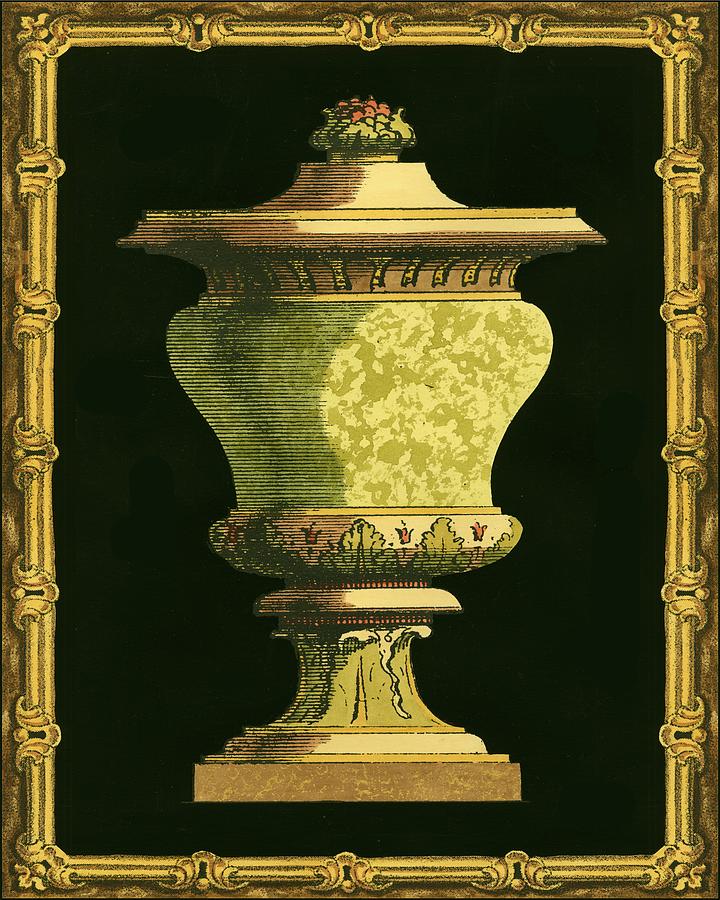 Vase Painting - Framed Urn II by Vision Studio