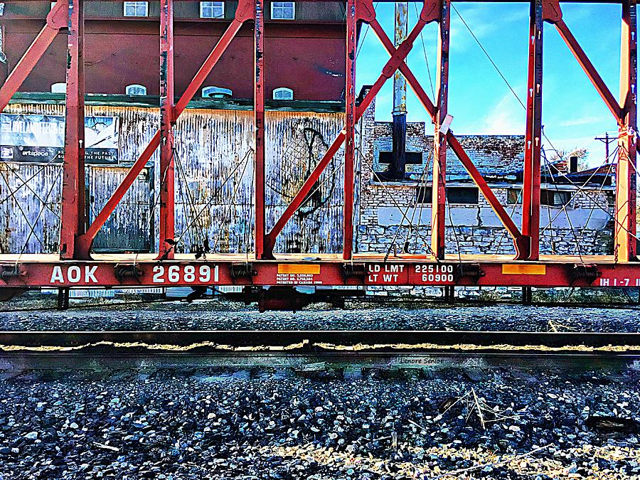 Abstract Photograph - Framework on Railroad Avenue by Lenore Senior