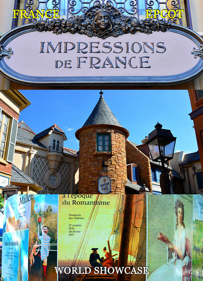 France at Epcot poster work A Photograph by David Lee Thompson