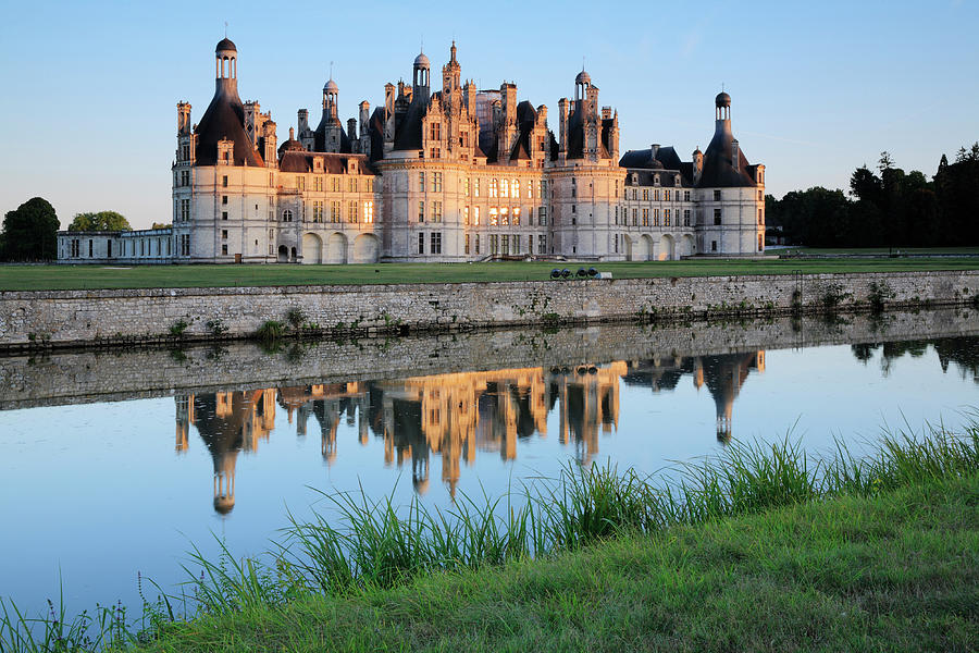 France, Centre, Chambord Castle, Loire Valley, Loir-et-cher, View Of The Magnificent Chateau De Chambord, Built In Year 1519 By French King Francois I Digital Art by Alessandra Albanese