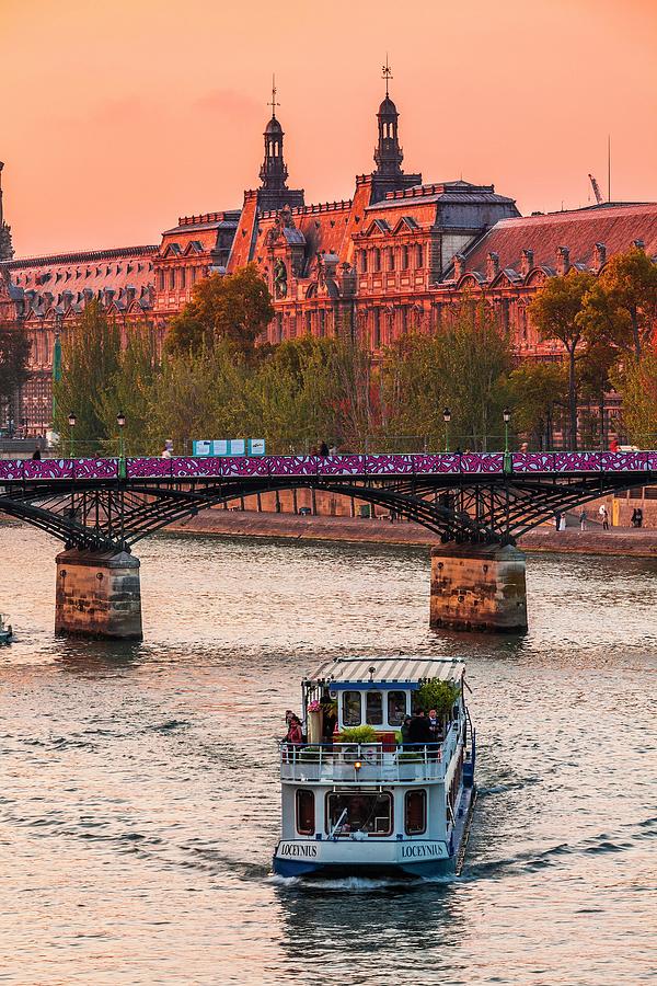 France, Ile-de-france, Seine, Paris, Louvre, Vendome, Pont Des Arts ...