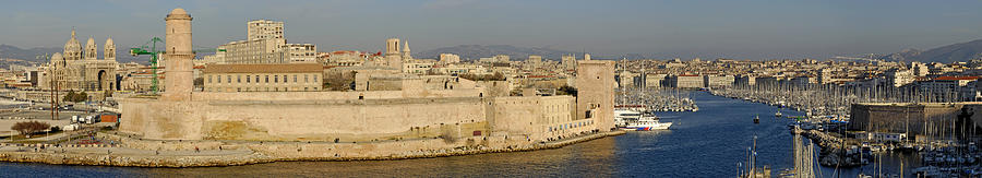France, Marseille, Panoramic View Of Photograph by Sami Sarkis