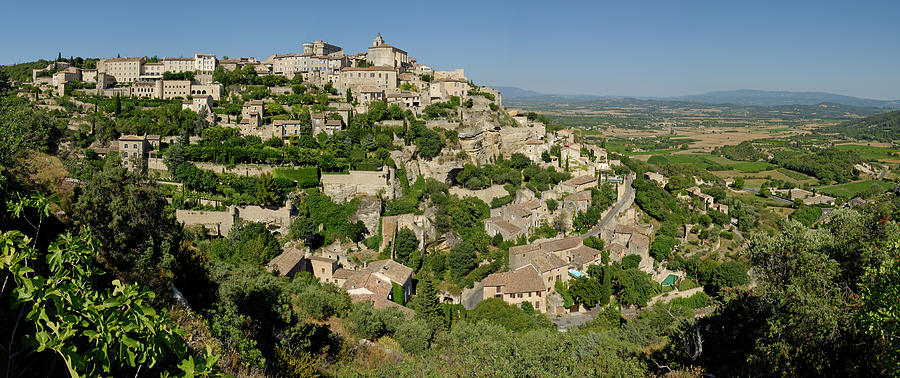France, Panoramic View Of Gordes Photograph by Sami Sarkis