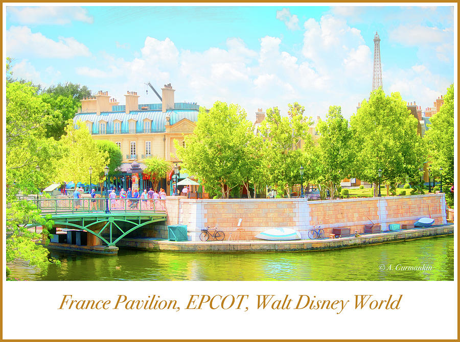 France Pavilion, EPCOT, Walt Disney World Photograph by A Macarthur Gurmankin
