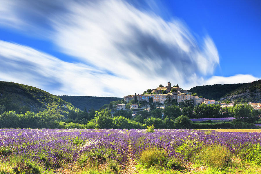 France, Provence-alpes-cote Dazur, Provence, Banon, Lavender Field Near Valensole Digital Art by Maurizio Rellini