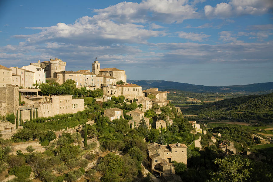 France, Provence, Luberon, Town Of Photograph by David Epperson