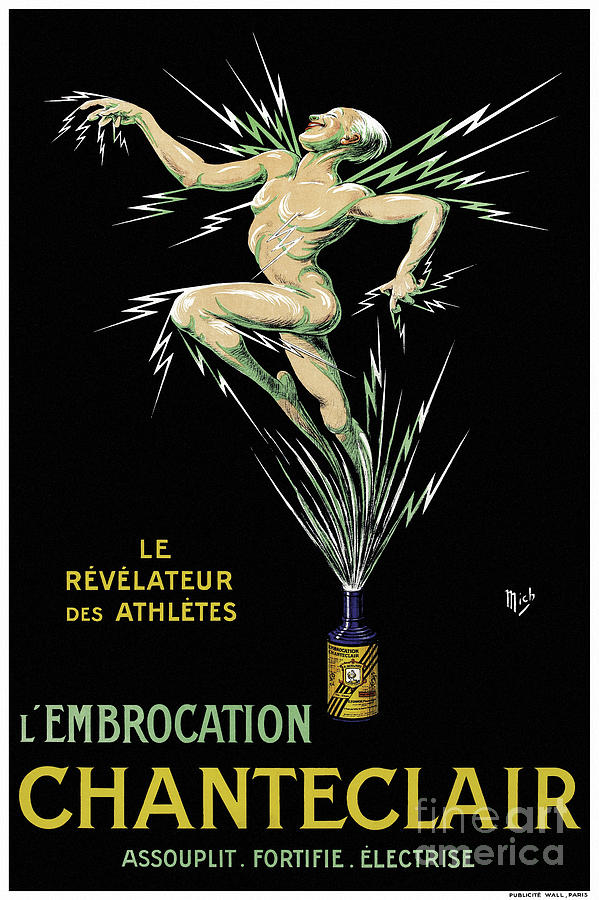 France Vintage Advertising Poster Lembrocation Chanteclair 1920 Drawing