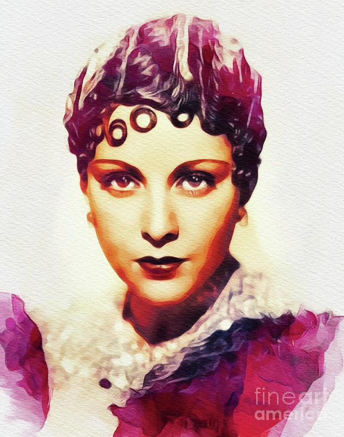 Frances Dee, Vintage Actress Painting