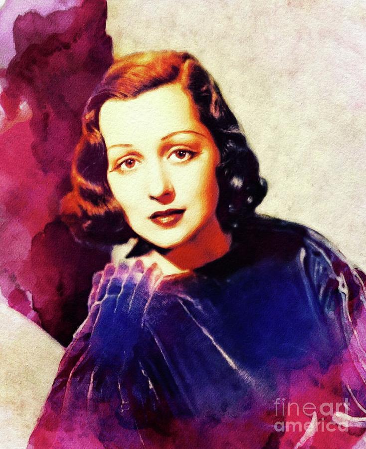 Drake Painting - Frances Drake, Vintage Actress by Esoterica Art Agency