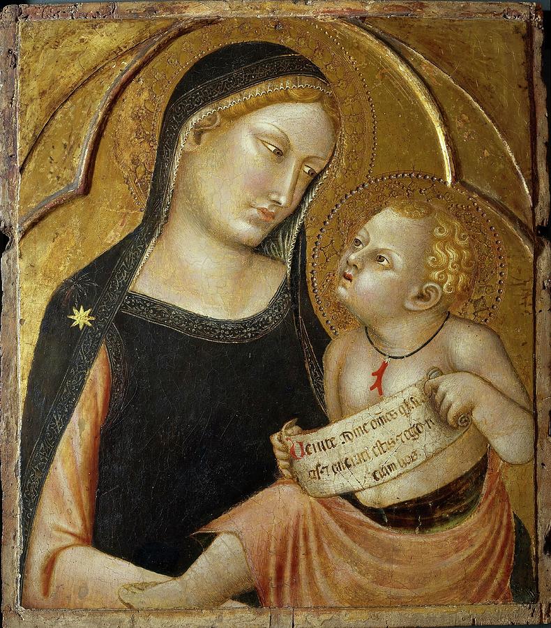 Francesco Traini / The Virgin and Child, ca. 1345, Italian School, Gilding, Tempera on panel. Painting by Francesco Traini -fl 1321-c 1365-