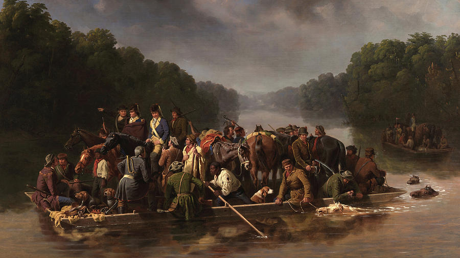 William Ranney Painting - Francis Marion Crossing the Pee Dee River by William Tylee Ranney