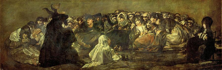 Francisco de Goya / Aquelarre or The Witches Sabbath, 1820-1823. Painting by Francisco de Goya -1746-1828-
