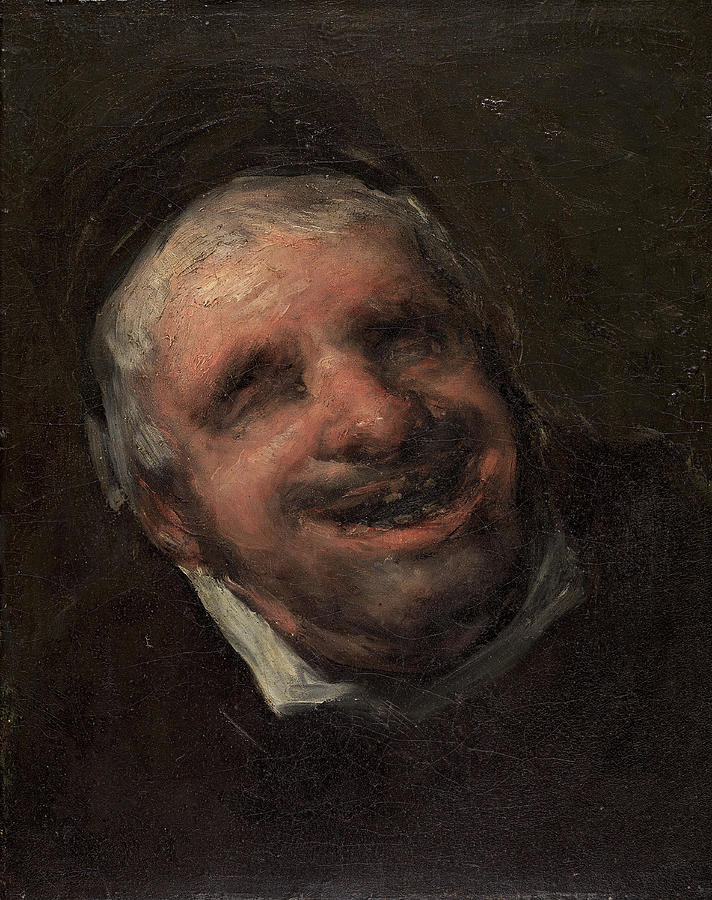 Francisco de Goya -Fuendetodos, 1746-Bordeaux, 1828-. El tio Paquete -ca. 1819 - 1820-. Oil on ca... Painting by Francisco de Goya -1746-1828-