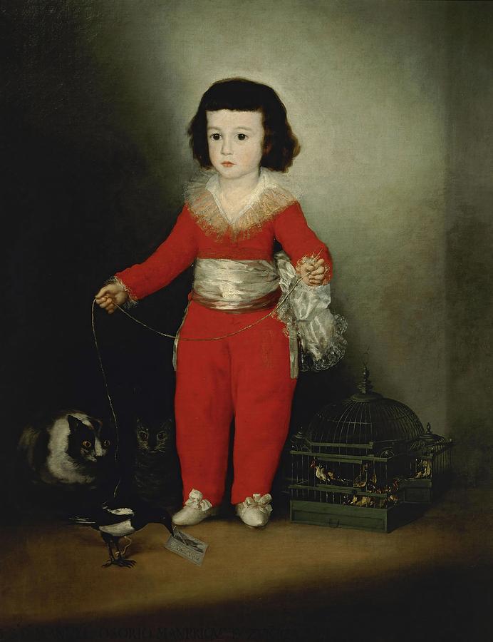 Francisco de Goya / Manuel Osorio Manrique de Zuniga, c. 1790, Oil on canvas, 127 x 101.6 cm. Painting by Francisco de Goya -1746-1828-
