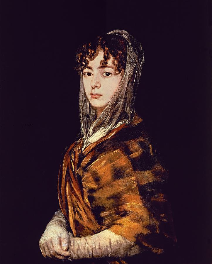 FRANCISCO DE GOYA Senora Sabasa Garcia. Oil on canvas. National Gallery of Art, Washington DC. Painting by Francisco De Goya