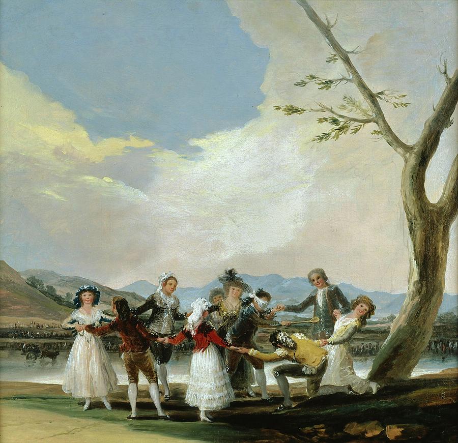 Francisco de Goya y Lucientes / Blind Mans Buff, 1787, Spanish School. Painting by Francisco de Goya -1746-1828-
