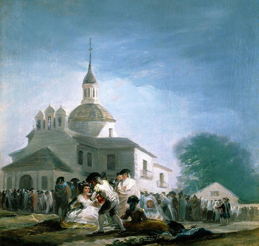 Francisco de Goya y Lucientes. Saint Isidores Day at the Saints Hermitage, 1788, Spanish School. Painting by Francisco de Goya -1746-1828-