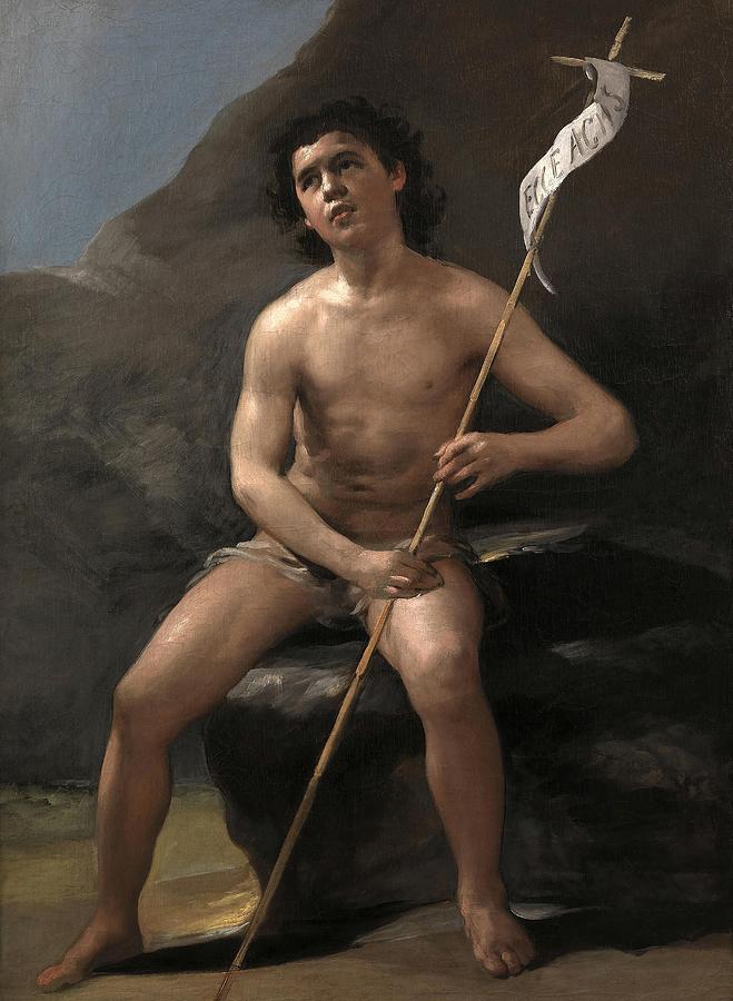 Francisco de Goya y Lucientes / Saint John the Baptist as a Child in the Desert, ca. 1810. Painting by Francisco de Goya -1746-1828- Francisco de Goya y Lucientes / Saint John the Baptist as a Child in the Desert, ca. 1810. Painting by Francisco de Goya -1746-1828-