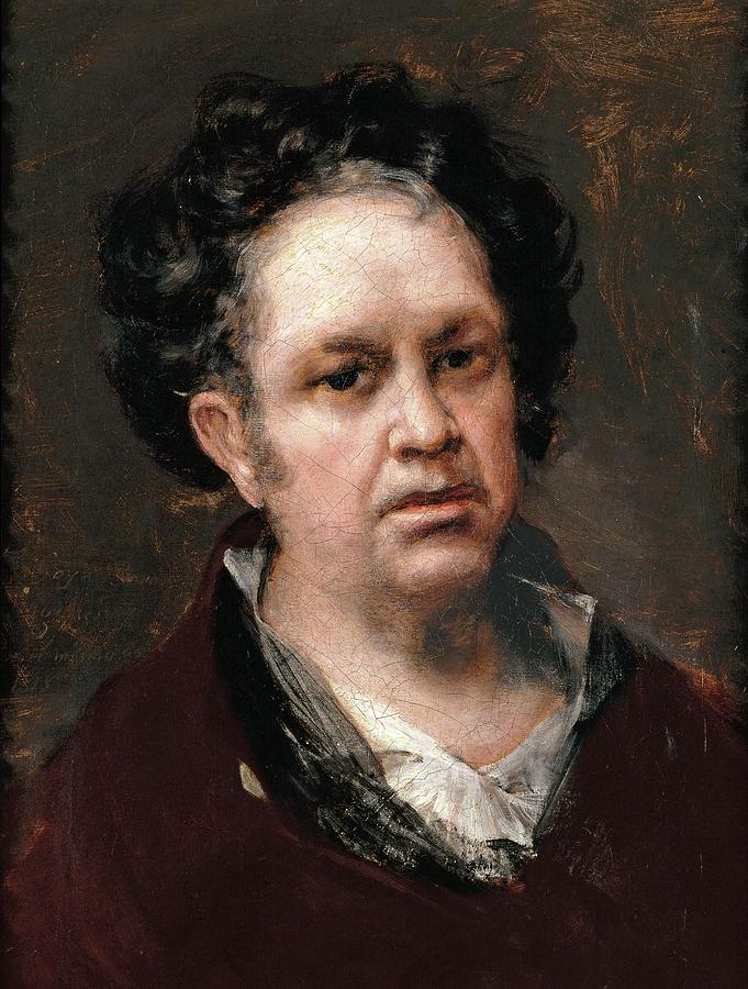 Francisco de Goya y Lucientes / Self-Portrait, 1815, Spanish School. Painting by Francisco de Goya -1746-1828-