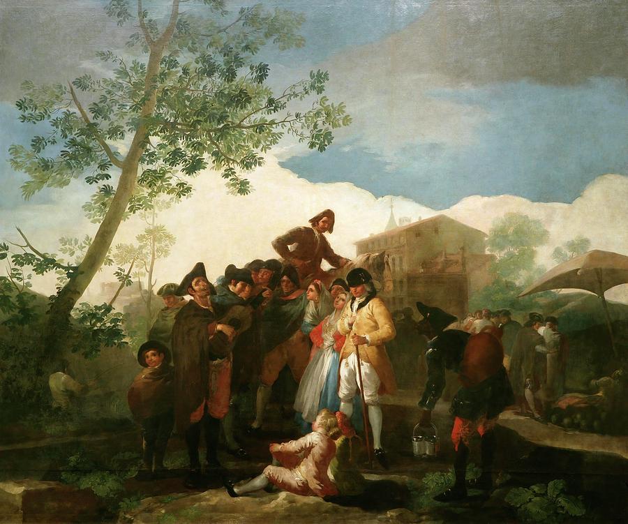 Francisco de Goya y Lucientes / The Blind Guitarrist, 1778, Spanish School. Painting by Francisco de Goya -1746-1828-