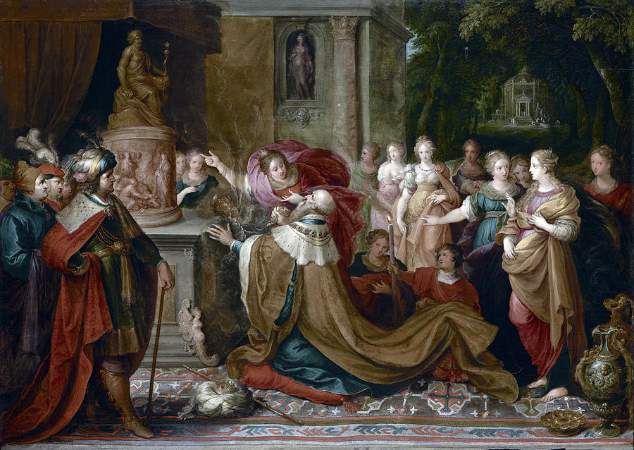 The Idolatry of Solomon, 1622 Painting by Frans Francken The Younger