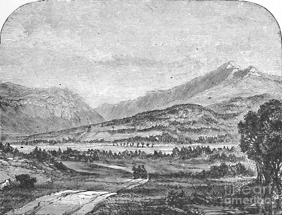 Franconia Mountains Drawing by Print Collector