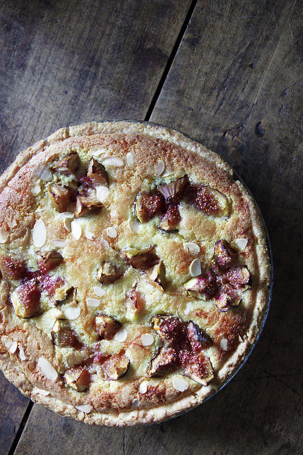 Frangipane With Almonds tuscan Desset Made With Short Crust Pastry Photograph by Lee Parish