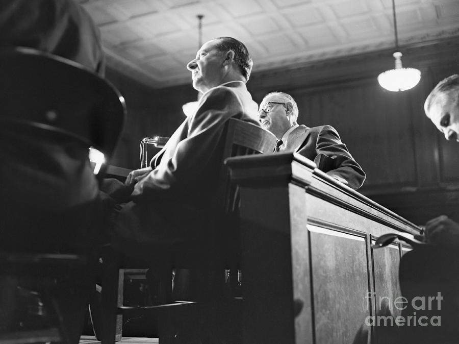 Frank Costello Attending Congressional Photograph by Bettmann