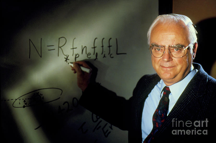Frank Drake And His Famous Equation Photograph by Dr Seth Shostak/science Photo Library