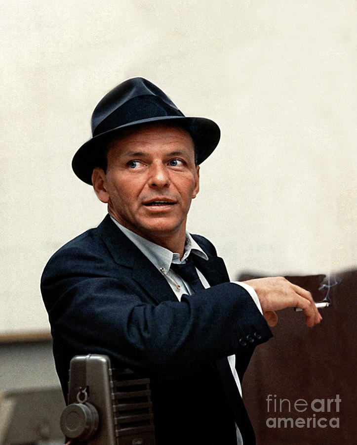 Frank Sinatra at Capitol Records, 1953 Photograph by Doc Braham