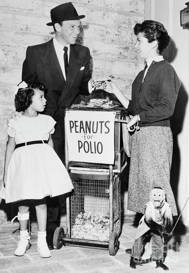 Frank Sinatra Buying Peanuts For Polio Photograph by Bettmann