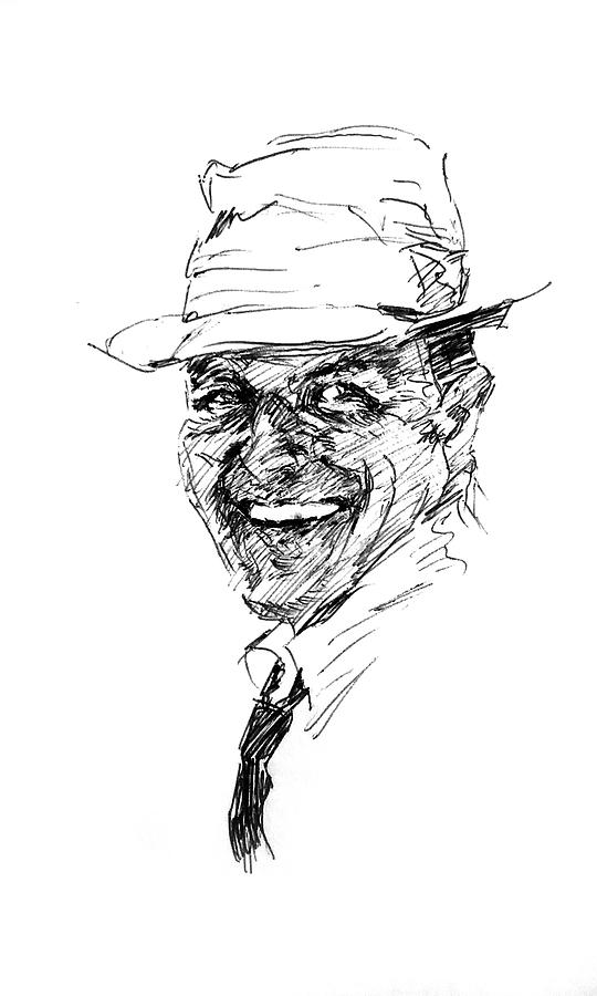 Frank Sinatra Drawing By Joel Hageman