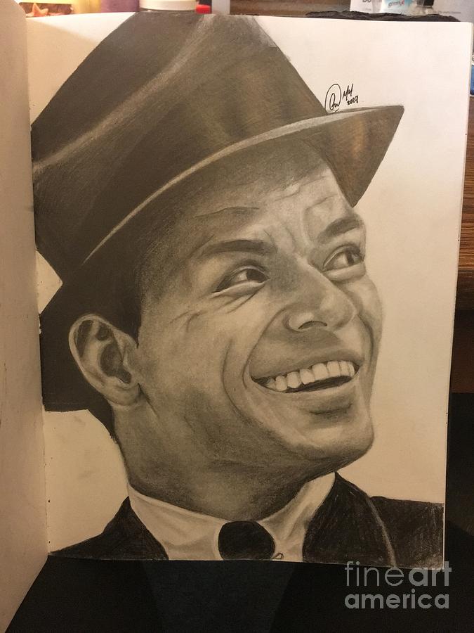 Frank Sinatra Drawing By Mo Huisken - Fine Art America