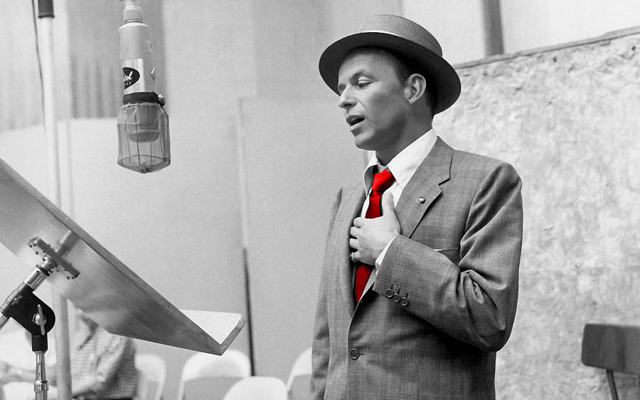 Frank Sinatra Painting Mixed Media by Marvin Blaine