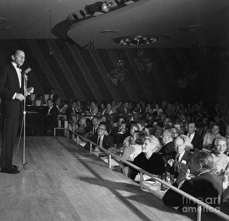 Frank Sinatra Performing At The Sands Photograph by Bettmann