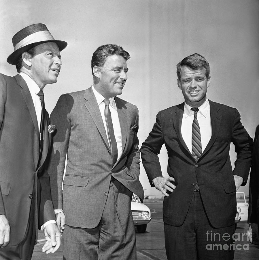 Frank Sinatra, Peter Lawford And Robert Photograph by Bettmann