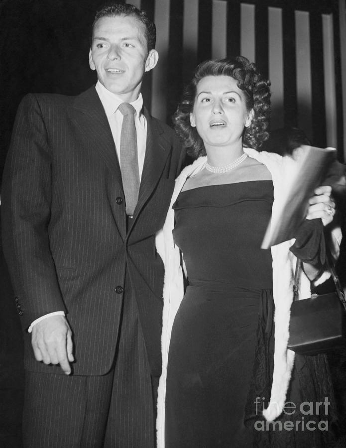 Frank Sinatra Posing With Wife Photograph by Bettmann