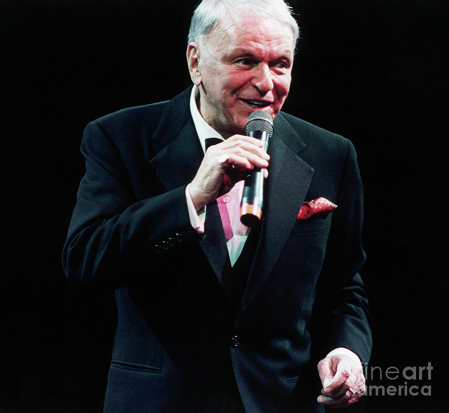 Frank Sinatra Singing Photograph by Bettmann