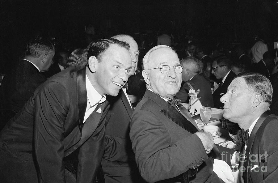 Frank Sinatra Wharry Truman & G. Jessel Photograph by Bettmann