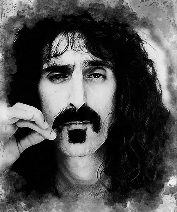 Frank Zappa Digital Art by Karl Knox