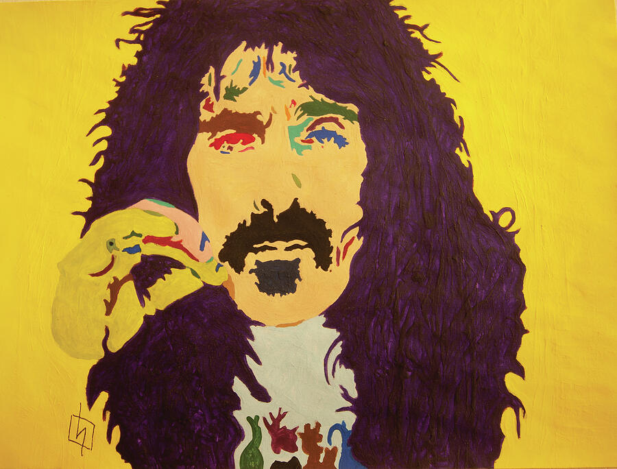 Frank Zappa Painting by Stormm Bradshaw - Fine Art America