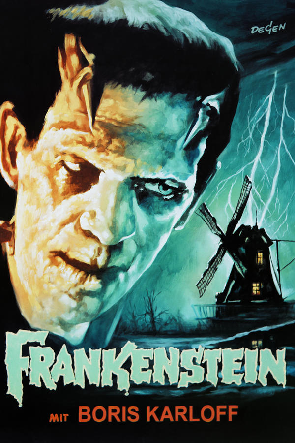 Frankenstein Painting by Summer At The Cinema - Fine Art America
