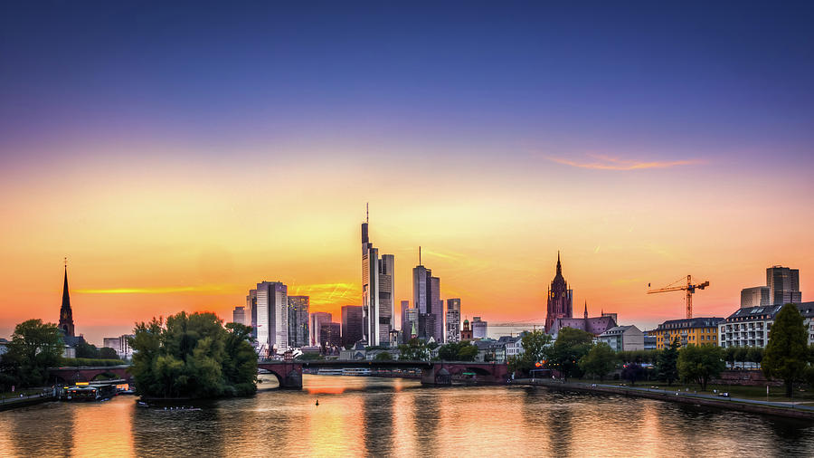 Frankfurt Am Main, Hdr Photograph by Boris Jordan Photography