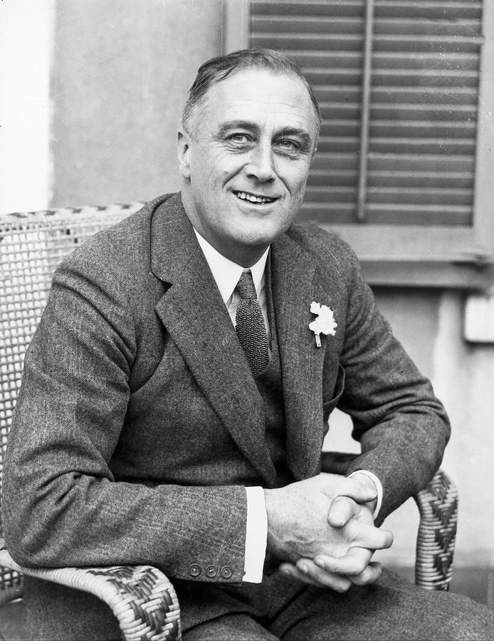 Franklin D. Roosevelt At Hyde Park by Keystone-france