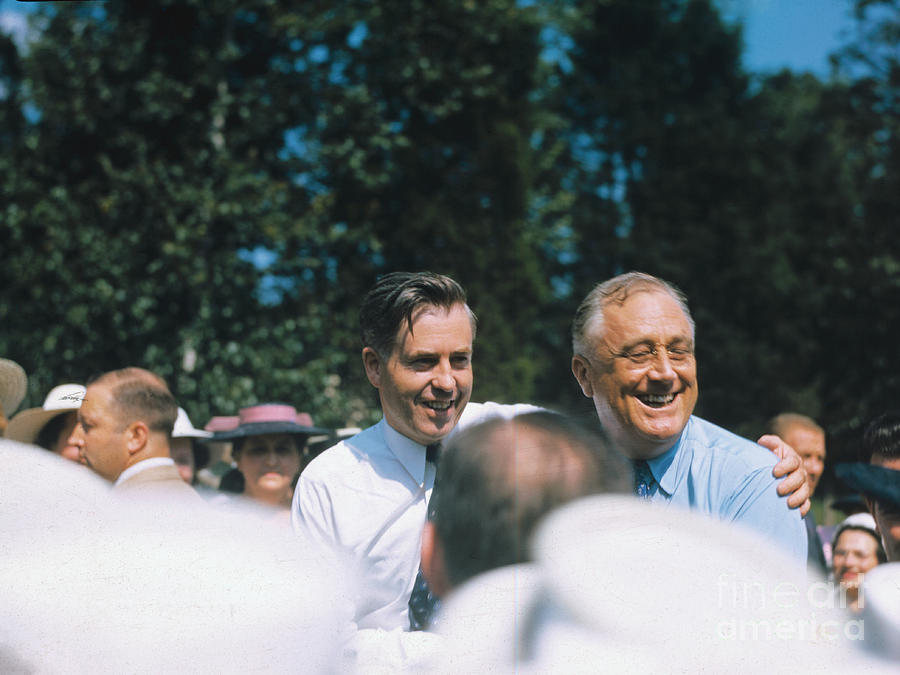 Franklin Delano Roosevelt With Henry Photograph by Bettmann