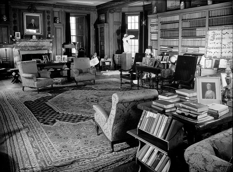 Franklin Roosevelt Photograph - Franklin Roosevelts Library by Margaret Bourke-White