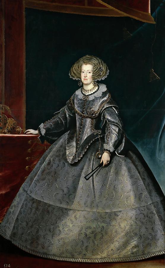 Frans Luycks / Maria of Austria, Queen of Hungary, ca. 1635, Flemish School, Oil on canvas. Painting by Frans Luyckx -1604-1668-