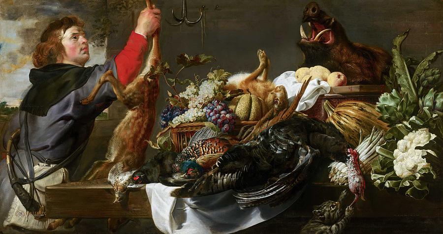 Frans Snijders - Still Life With Huntsman  C 1615 Painting