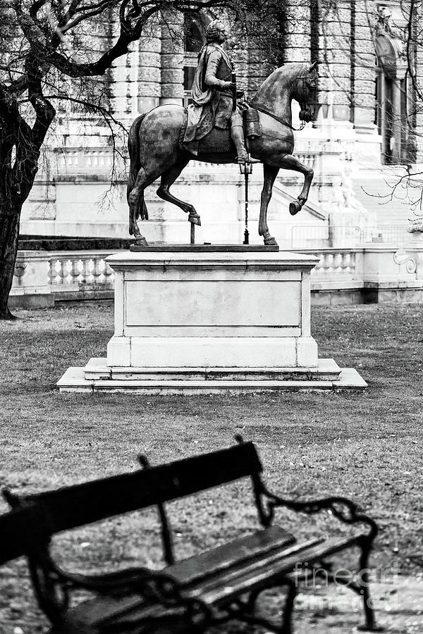 Franz Stephan von Lothringen Statue at the Burggarten Vienna Photograph by John Rizzuto